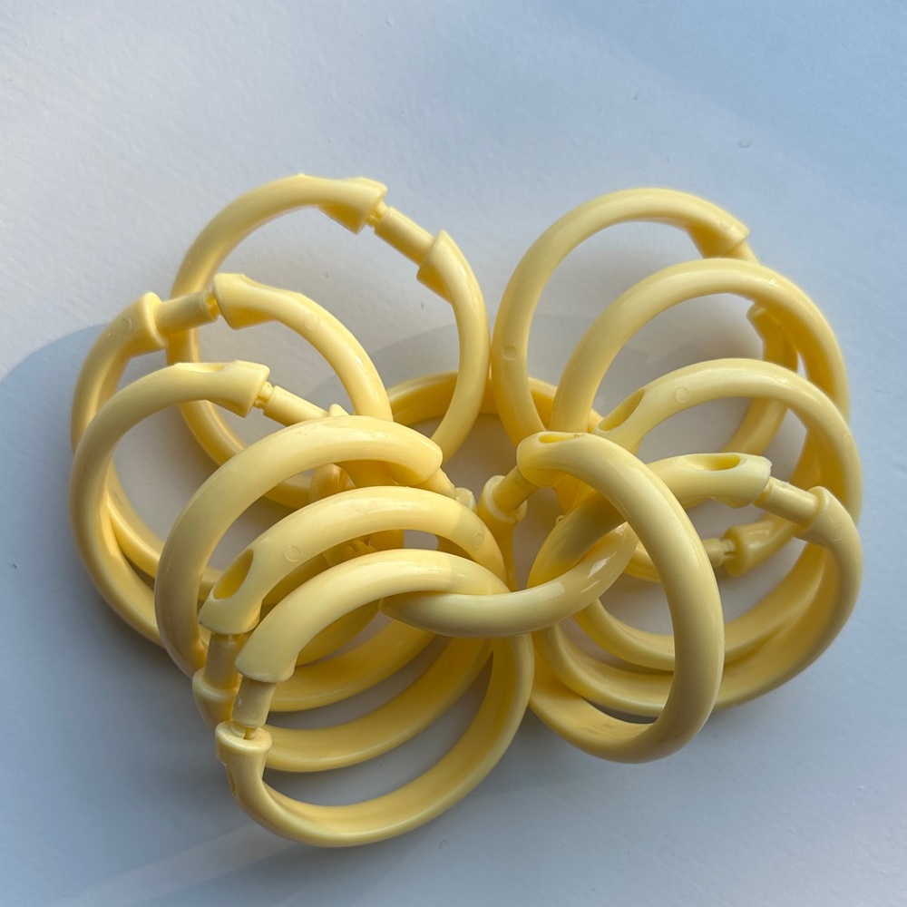 Yellow Shower Curtain Holders